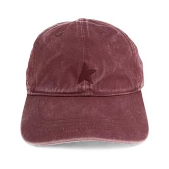 Golden Goose Star-Embroidered Baseball Cap - unisex - Golden Goose - Hats & Caps - Red - ONE SIZE - Accessories