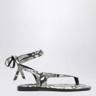 A.Emery The Heidi Sandals snake-effect in leather