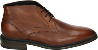 Floris Van Bommel Bruine Business Mid Schoenen - Heren - Veterlaarzen - Bruin - 39 1/2 EU - Leer - Schoenen
