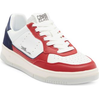 Roberto Cavalli Hip Sneaker in White/Red/Black at Nordstrom Rack, Size 10