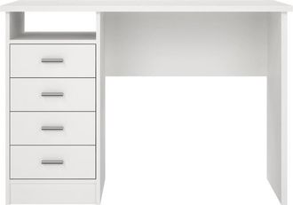 Calicosy Escritorio de 4 cajones L110 cm - Blanco