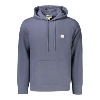 Calvin Klein Blue Cotton Mens Hoodie
