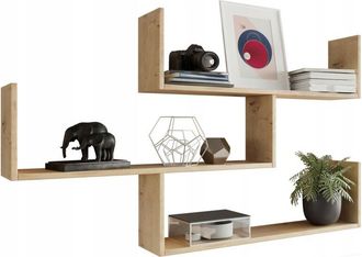 OEM Estanter&iacute;a Colgante Theta, Estanter&iacute;a Artesanal De Roble