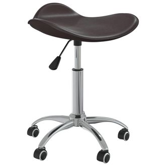 vidaXL Silla De Comedor Giratoria Cuero Sint&eacute;tico Marr&oacute;n Vidaxl