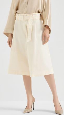 Brunello Cucinelli Paperbag Bermuda shorts in White at Nordstrom, Size 38 It