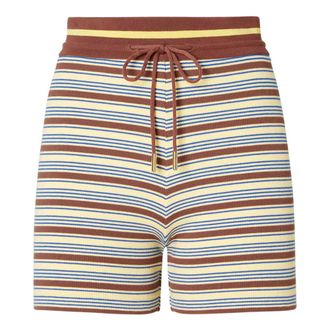 Fendi Gestreepte Gebreide Shorts - Dames - Korte broeken - Veelkleurig - Maat: S Katoen