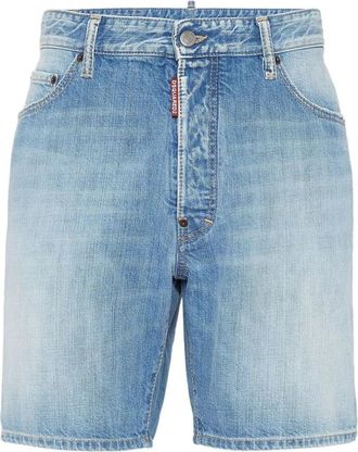 Dsquared2 Blauwe Denim Klassieke Jeans met Vijf Zakken - Heren - Denim shorts - Blauw - XS - Denim - Korte Broeken