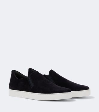 Manolo Blahnik Nadores suede slip-on sneakers