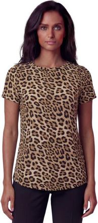 Lords of Harlech Leopard Womens Cap Sleeve Top in Leopard Brown at Nordstrom, Size X-Small