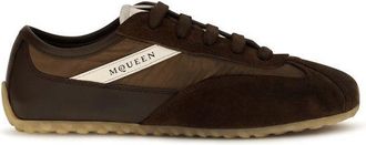 Alexander McQueen Brown Suede Leather Athletic Womens Sneakers