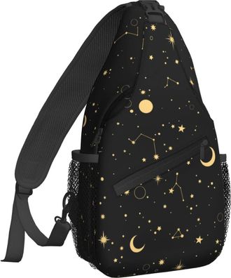 Generic Starry Cosmos Chest Bag Trendy Crossbody Bag Anti Theft Backpack For Men Casual Women
