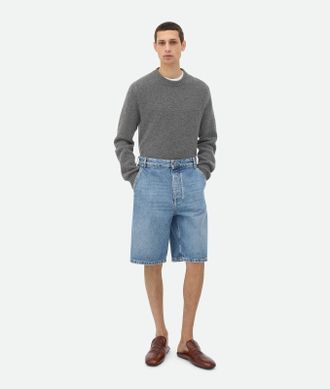 Bottega Veneta Vintage Indigo Cargo Denim Shorts - Bottega Veneta