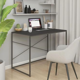vidaXL Escritorio De Ordenador Aglomerado Negro 110x60x70 Cm Vidaxl