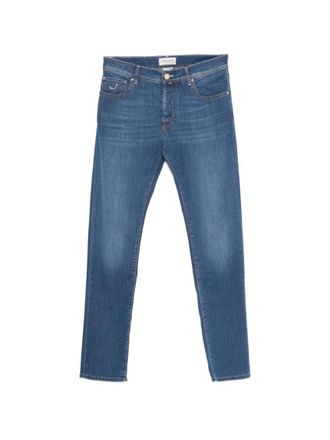 Jacob Cohen Blue Mid Rise Jeans