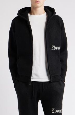 Elwood Hooded Zip Cardigan in Black at Nordstrom Rack, Size Medium