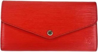 Louis Vuitton Pre-owned Wallets, female, Red, Size: ONE SIZE Pre-owned Portefeuille Sarah Epi Long Wallet