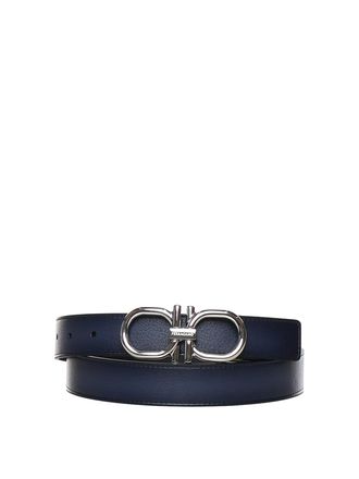 Ferragamo Leather Gancini Belt