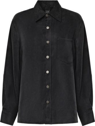 Pinko Shirts - Dames - Overhemden - Zwart - M - Overhemden