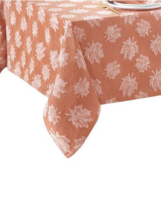 Elrene Falling Leaves Jacquard Tablecloth