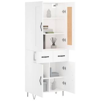 Berkfield Home Highboard White 69.5x34x180 cm Engineered Wood