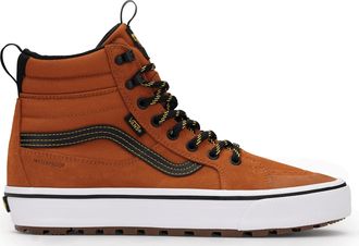 Vans Sneaker VANS MTE SK8-Hi Waterproof Insulated, Damen, Gr. 38,5, glazed ginger, Leder, Synthetik, Textil, Schuhe Sneaker, wasserdichter, gef&uuml;tterter Sne