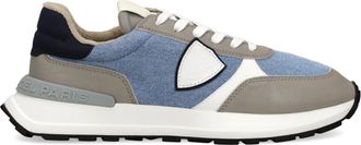 Philippe Model Antibes Running - Heren - Sneakers - Blauw - 41 EU - Katoen - Schoenen