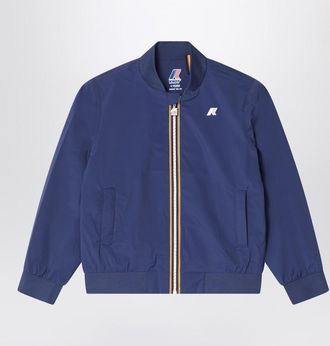 K-Way Aorelian blue nylon jacket