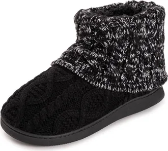 Muk Luks Rochelle Slipper Boot in Black at Nordstrom, Size Medium