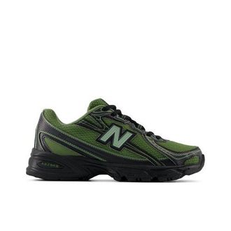 New Balance Ni&ntilde;os 740 Lace en Verde/Gris, Talla 35.5
