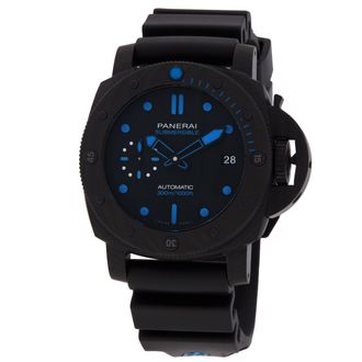 Officine Panerai Pre-owned Panerai Submersible Carbontech Automatic 300 Meters Mens Watch PAM00960