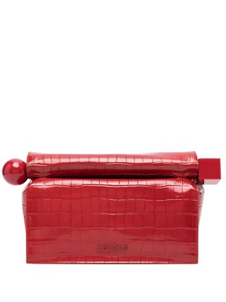 Jacquemus La Pochette Rond clutch bag - women - Leather - One Size - Red