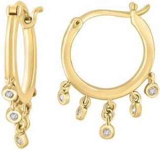 Effy Diamond Hoop Earrings in Gold at Nordstrom Rack