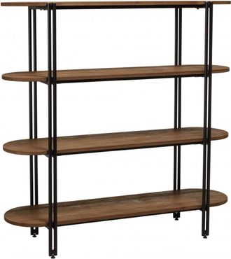 Macabane Estantería 4 niveles open space de madera de teca reciclada