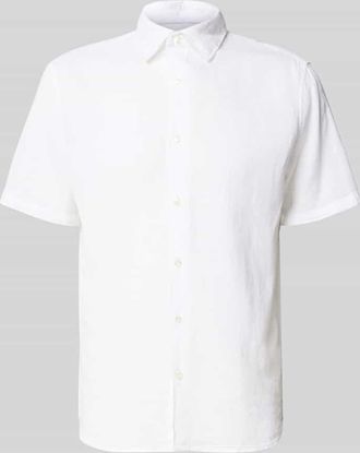 Mc Neal Regular Fit Freizeithemd aus Leinen-Baumwoll-Mix in Weiss, Gr&ouml;&szlig;e XXXL