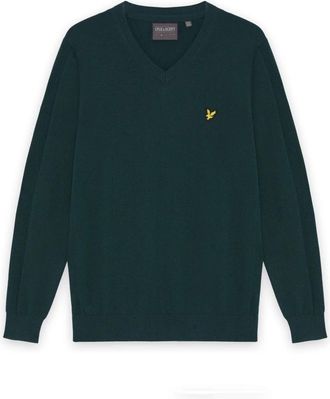 Lyle & Scott Truien & Vesten, Heren, Blauw, M, Wol, Golf 1874 V Neck Pullover