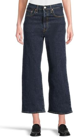Levi's Ribcage Straight Ankle Womens Jeans SALSA DARK STONE : 32 27, Cotton/Denim/Polyester