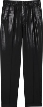 Maison Margiela Coated Straight-leg Wool Trousers - Black - 38 (UK6 / XS)