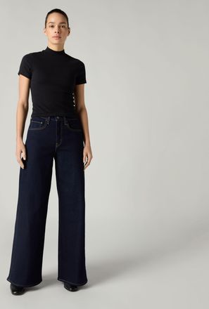 Levi's 728 High Rise Wide Leg Jeans - Womens - 23X30 - Blue