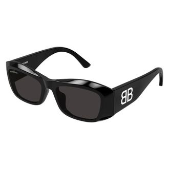 Balenciaga Rechthoekige Zonnebril - unisex - Accessoires - Zwart - Maat: 54 MM