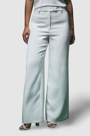 Coast Bridal Tailored Wide Leg Trousers in Ivory at Nordstrom, Size 14