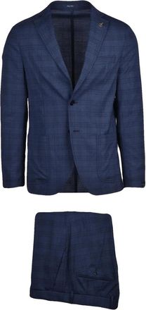 Paoloni Mens Blazer Suit - Blue