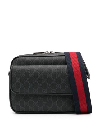 Gucci small GG cross body bag - men - Calf Leather - OS - Grey