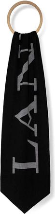 Lanvin Sciarpa con stampa - Nero