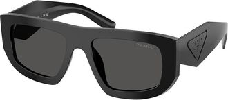 Prada PR D04SU 16K08Z Womens Sunglasses Black Size 53