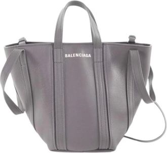 Balenciaga Pre-owned Tote Bags, female, Gray, Size: ONE SIZE Pre-owned Vintage Tote Bag