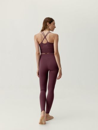 Born Living Yoga Top Naia Dark Cherry
