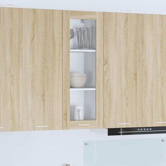 vidaXL vidaXL Armadio pensile con porta Rovere Sonoma 40 x 31 x 100 cm