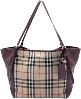 Burberry Pre-owned Tote Bags, female, Multicolor, Size: ONE SIZE Pre-owned Canterbury Tote Bag