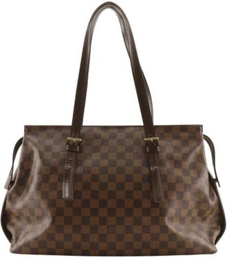 Louis Vuitton Pre-owned Chelsea Damier Canvas Tote Bag - Dames - Vintage Shopper - Bruin - ONE Size - Vintage
