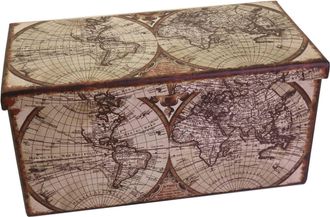 Vacchetti Ba&uacute;l Plegable Mapamundi Rectangular Cm76x38h38